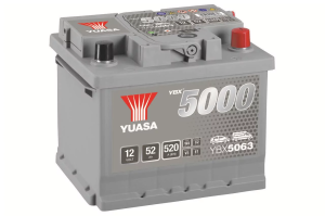  52Ah 520A 12V Akumulator YUASA Silver P+ YBX5063