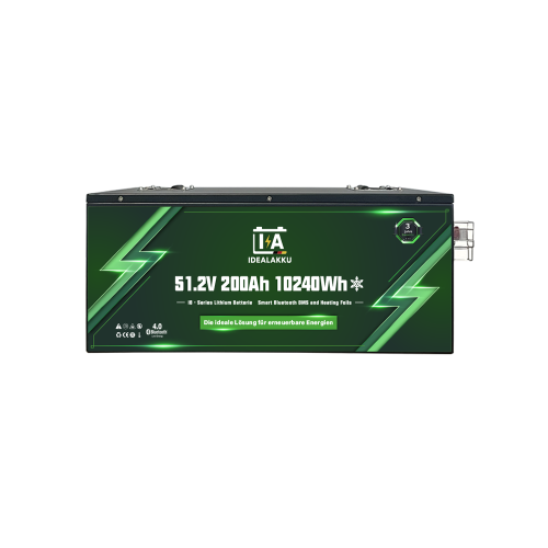 200Ah 51,2V Akumulator Litowy IDEALAKKU LiFePO4 +BLUETOOTH +MATY