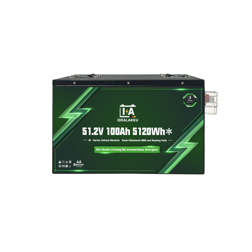 100Ah 51,2V Akumulator Litowy IDEALAKKU LiFePO4 +BLUETOOTH +MATY